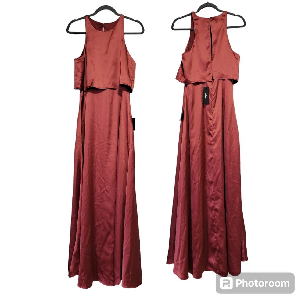 Lulu's Rust Maxi Dress - Picture 2 of 8